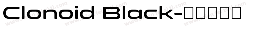 Clonoid Black字体转换